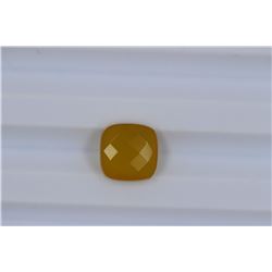 3.64ct Yellow Chalcedony  Cushion cut