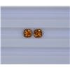 Image 1 : 1.2ct Yellow Tourmaline match pair Cushion cut