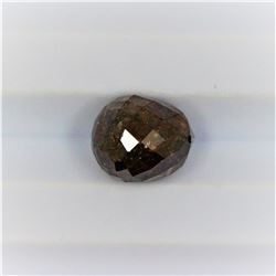 3.76ct Natural Brown red diamond Brolite with hole  cut
