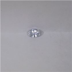 0.70 ct natural ceylon white sapphire oval cut