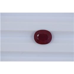 4.27ct  Ruby Oval cut