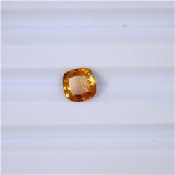 1.18 ct yellow tourmaline cushion cut