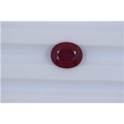 5.38ct  Ruby Oval cut