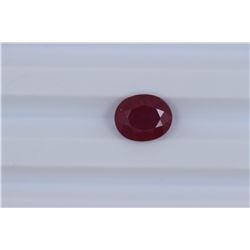 4.08ct  Ruby Oval cut