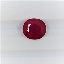 4.46ct  Ruby Oval cut