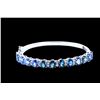 Image 1 : 15.12ct Sapphire 18K White Gold Bracelet