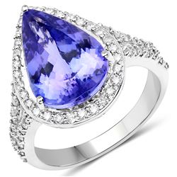 6.06ct Tanzanite 14K White Gold Ring