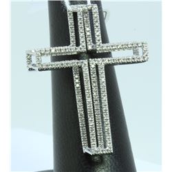 14K WHITE GOLD PENDANT 9.10GRAM  DIAMOND 1.40CT