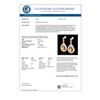 Image 3 : 2.25 CTW Citrine & Micro Pave VS/SI Diamond Earrings Designer 14K Rose Gold - REF-99M8H - 23149