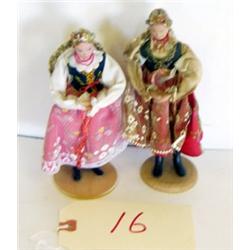 2 Polish Tourist Dolls