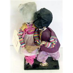 Nylon covered cloth oriental dolls