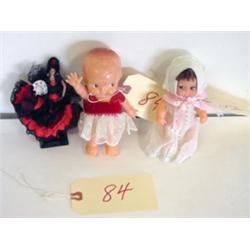 Three Twentieth Century Plastic Dolls