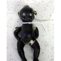 4" Japanesse Bisque Black Baby Doll