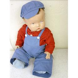 All composition Baby Boy Doll -