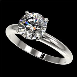 2.03 CTW Certified H-SI/I Quality Diamond Solitaire Engagement Ring 10K White Gold - REF-615F2N - 36