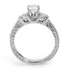 Image 2 : 1.0 CTW Certified VS/SI Diamond Ring 18K White Gold - REF-161W8F - 11535