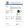 Image 2 : 1.10 CTW Emerald & Diamond Ring 10K White Gold - REF-36W4F - 11545