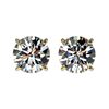 Image 1 : 1.57 CTW Certified H-SI/I Quality Diamond Solitaire Stud Earrings 10K Yellow Gold - REF-183W2F - 366