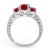 Image 2 : 3.75 CTW Ruby & Diamond Ring 14K White Gold - REF-54H5A - 10730