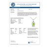 Image 3 : 0.41 CTW Peridot & Micro Pave VS/SI Diamond Necklace Halo 18K White Gold - REF-26F2N - 21323