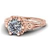 Image 2 : 1 CTW Solitaire Certified VS/SI Diamond Ring 14K Rose Gold - REF-287W3F - 38530