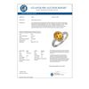 Image 3 : 2.10 CTW Citrine & Diamond Ring 14K White Gold - REF-27W6F - 10070