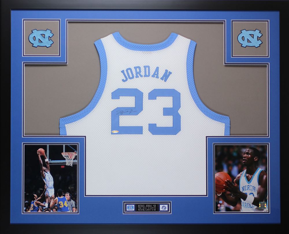 michael jordan framed jersey
