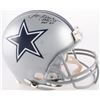 Image 1 : Roger Staubach Signed Cowboys Full-Size Authentic On-Field Helmet Inscribed "SBVI MVP"  "HOF '85"(JS