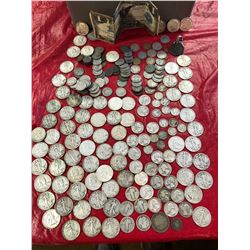 Estate Silver Coin Collection In Strongbox