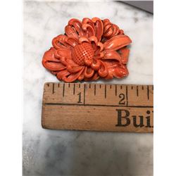 Coral Pin Sterling