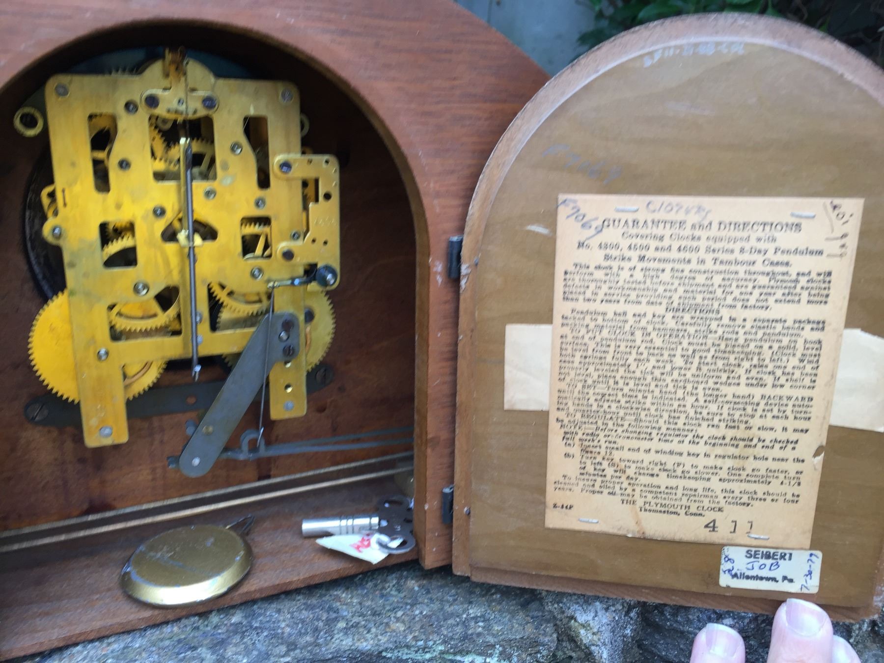 Plymouth Mantel Clock