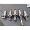 Image 2 : CAT40 Parlec End Mill Holders, (3) 1/2", 3/8", (2) 1/8"