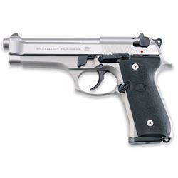 BERETTA 92FS 9MM 4.9"BRL  STAINLESS 2-15RD    Item #: BRJS92F520M rs