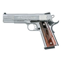 Smith & Wesson, 1911, Semi-automatic, Full Size, 45 ACP, 5" Barrel, Engraved, rs SW10270