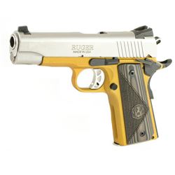 RUGER SR1911 45ACP 4.25" STS/GOLD 7 Round Item #: RUG06731 rs