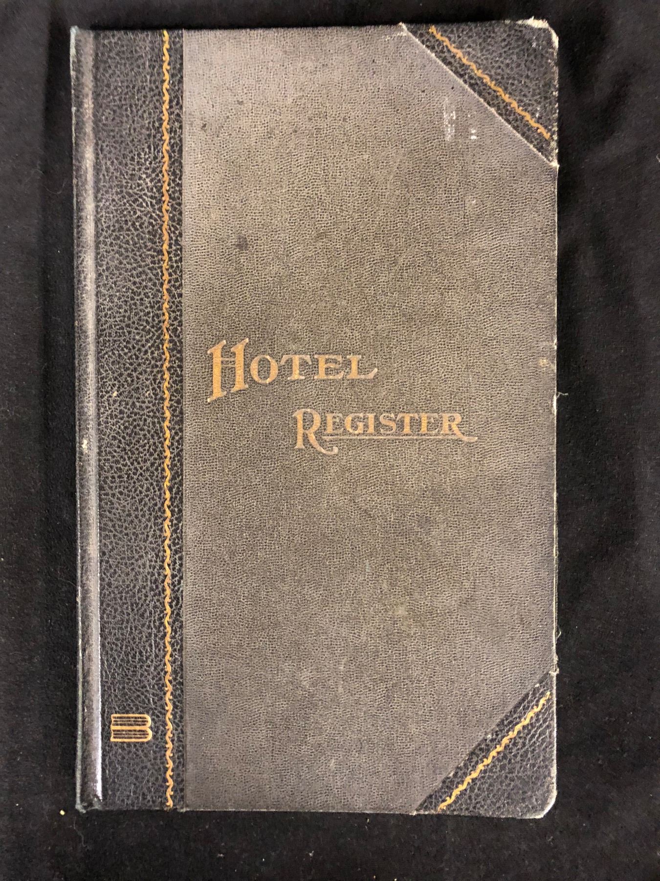 VINTAGE 1963 HOTEL REGISTER BOOK