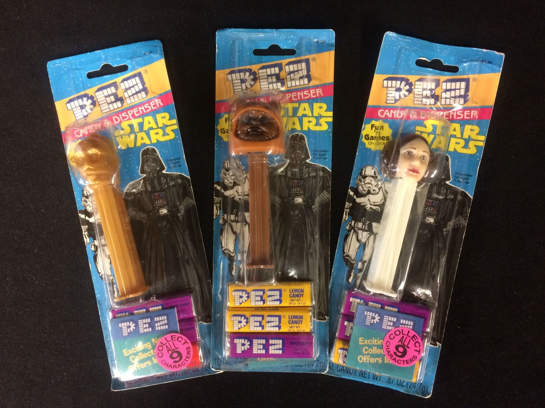 vintage star wars pez dispensers