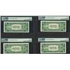 Image 2 : Lot of (4) Consecutive 1935E $1 Silver Certificate STAR Notes PMG Choice Unc. 64