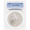Image 1 : 1887 $1 Morgan Silver Dollar Coin PCGS MS64