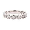 Image 2 : 14KT White Gold 0.19 ctw Diamond Band