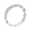 Image 4 : 14KT White Gold 0.19 ctw Diamond Band