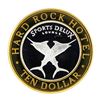 Image 1 : .999 Silver Hard Rock Hotel Las Vegas, Nevada $10 Casino Limted Edition Gaming T