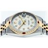 Image 2 : Rolex Men's Two Tone 14K Silver Diamond & Ruby Datejust Wristwatch