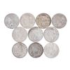 Image 1 : Lot of (10) $1 Peace Silver Dollar Coins