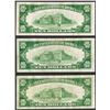 Image 2 : Lot of (3) 1934 $10 Silver Certificate Notes