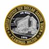 Image 1 : .999 Silver Flamingo Las Vegas Nevada $10 Casino Limited Edition Gaming Token