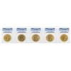 Image 1 : Lot of (5) 1898-S $20 Liberty Head Double Eagle Gold Coins PCGS MS61