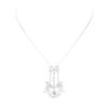 Image 2 : 18KT White Gold 1.50 ctw Diamond Pendant & Chain