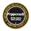 Image 1 : .999 Silver Peppermill Hotel Casino Reno, NV $10 Casino Limited Edition Gaming T