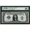 Image 1 : 1923 $1 Silver Certificate Note Fr.237 PMG Gem Uncirculated 66EPQ